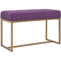 vidaXL Banc 80 cm Violet Velours