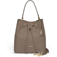 Lazarotti Cuir sac à épaule sac à épaule bandoulière Bologna Leather Bucket Bag Taupe