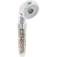 Home&Comfort Pomme de douche avec illumination et particules d'anion - 28x10x9cm