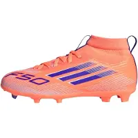 Adidas F50 League Mid Fg/mg Junior Football Boots Orange EU 28 Enfants