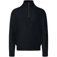 Hackett London Pull-over bleu nuit / marron