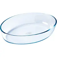 Pyrex Rôtissoire ovale sans couvercle, Plat à gratin, Transparent