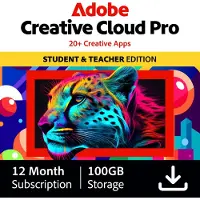 Adobe Creative Cloud Student & Teacher Version 100 Go - 1 Utilisateur - 1 An - (Windows/Mac)