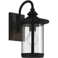 LINDBY Luminaires d'extérieur , Zayn, dimmable, Noir, Balcon, Métal, Ancien