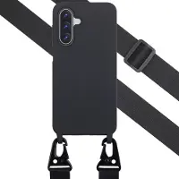 Selencia Coque silicone avec cordon amovible Samsung Galaxy A17 (5G) / (4G) - Noir