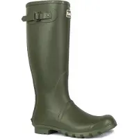 Barbour Bottes en caoutchouc 'Bede' vert foncé / blanc