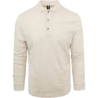 Profuomo Polo Manches Longues Melange Beige taille XXL
