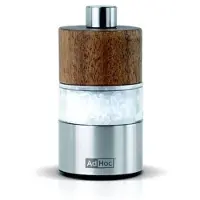 AdHoc Moulin à Poivre et Sel AdHoc Acacia David Marron Acier Inoxydable 6,2cm