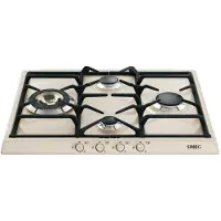 Smeg Table De Cuisson à Gaz Cortina Sr764po 4 Feux