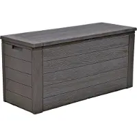Merkloos Coffre de jardin - - Boîte de Rangement - Extérieur - Pour jardin - plastique - anthracite - 120 x 46 x 57cm