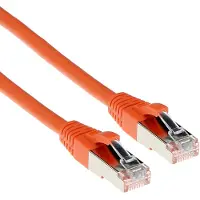 ACT Orange 5 meter LSZH SFTP CAT6A patch cable snagless with RJ45 connectors CAT6A S/FTP LSZH SNG OR 5.00M (FB7105)
