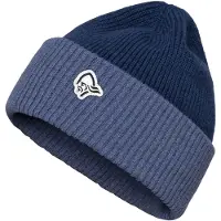 Norrøna - Bonnet en coton organique - /29 Heavy Merinoull Contrast Beanie Indigo Night Melange en Laine - Navy