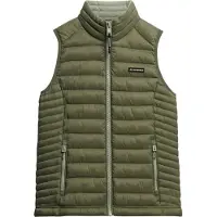 Superdry Femme Gilet Matelassé Fuji Lite Coupe Ajustée Green Taille: 34