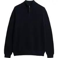 Superdry pour homme. M6110682A Pull-over Texture marine (XXL), Casuel, Coton