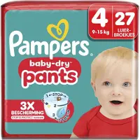 Pampers Baby-Dry Pants, Taille 4, 27 couches-culottes