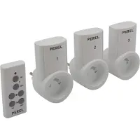 Perel Jeu De 3 Prises Avec Télécommande