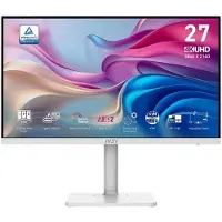 MSI Monitor 27 inches Modern MD272UPHW LED/UHD/Flat/60Hz/white