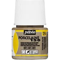 Pebeo Peinture Porcelaine 150 - Pébéo - Taupe poudré - 45ml - Peinture à l'eau - Aspect émaillé