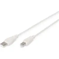Digitus USB 2.0 Anschlusskabel Typ A -B St/St 1.8m beige