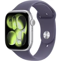 Apple Watch Series 11 gps + Cellular - 46mm Silver Aluminium Case Purple Fog Sport Band M/l