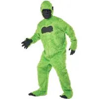 California Costumes Costumes californiens: Costume de gorille vert pour homme, taille unique