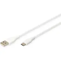 Digitus USB-C silicone connection cable, 1m, white