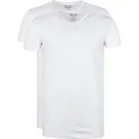 PME Legend Maillot de corps '2-pack basic T-shirts with V-neck' blanc