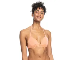 Roxy Sd Beach Classics Mod Mold Tri Bikini Top Orange L Femme