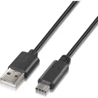 Aisens - câble usb 2.0 3a, type usb-c/m-a/m, noir, 0.5m