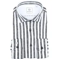 Blue industry Chemise Gris rayé