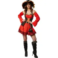 TecTake dressforfun - Costume femme sexy pirate mariée M - déguisement déguisement halloween déguisement fête déguisement carnaval déguisement fête déguisement carnaval - 301780
