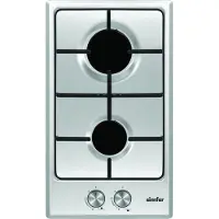 Simfer Table De Cuisson à Gaz H3.200.vgrim 30 Cm 2 Feux