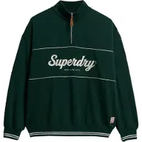 Superdry Sweat-shirt 'Country Club' vert foncé / blanc