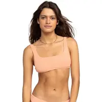 Roxy Love The Glassy Bikini Top Beige L Femme