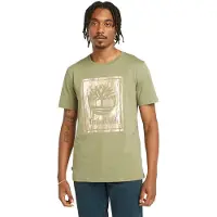 Timberland Stack Logo Camo Short Sleeve T-shirt Vert M Homme