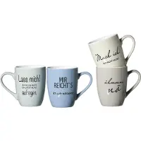 Ritzenhoff & Breker 4x Proverbes, Tasse, Multicolore