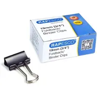 Rapesco Pince à plier, (L)19 mm, noir, 80 pièces (80x)