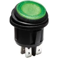 TOOL LAND Interrupteur à bascule illuminé - vert - 2p dpst / on-off, 12v