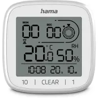 Hama Horloge Salle de Bain - - Chypre - Ventouse - Compte à rebours - IPX4
