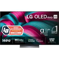 LG OLED evo AI OLED77C55LA, 195,6 cm (77"), 3840 x 2160 px, OLED evo, Smart TV, Wi-Fi, Noir