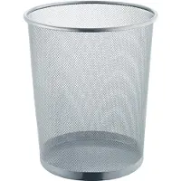 Helit Corbeille the circle network Mesh, Poubelle, Argent