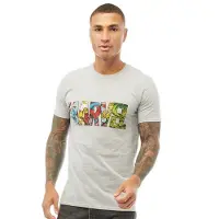 Marvel Tee-Shirt Comic Strip Logo Homme Noir