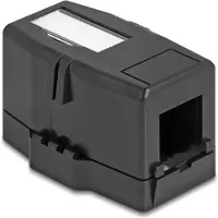 DeLOCK Keystone Leergehäuse 1 Port schwarz