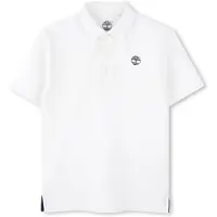 Timberland T60437 Short Sleeve Polo Blanc 5 Years Garçon