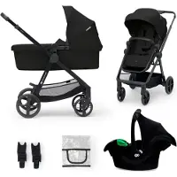 Kinderkraft Poussette combinée NEWLY noire