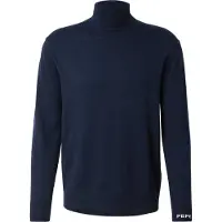 Pepe Jeans pour homme. PM7000011 Pull à col roulé Andre navy (S), Casuel, Coton, Marine