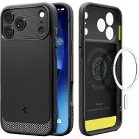 Spigen Coque Rugged Armor MagSafe pour Apple iPhone 17 Pro - Matte Black