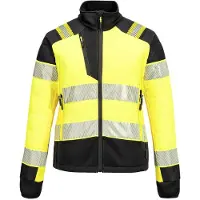 Portwest Veste Hybrid Baffle Hv pour femme Pw3 – Taille XS – Jaune/Noir –