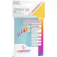 GameGenic GGS10127ML - Pochettes PRIME de taille japonaise, transparentes (60 pochettes)