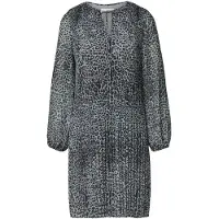 Comma Robe gris / gris foncé / noir